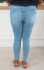 The Everleigh Tummy Control Mid Rise Skinny Denim Jean (REG/CURVY) | Judy Blue - Final Sale