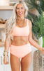 Seashell Twisted Back Swim Top | Sherbert Splash (TOP ONLY)