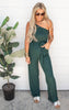 Hunter Green One Shoulder Jumpsuit