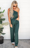 Hunter Green One Shoulder Jumpsuit