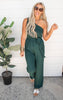 Hunter Green One Shoulder Jumpsuit