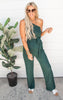 Hunter Green One Shoulder Jumpsuit