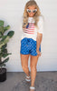 sequin flag t-shirt 