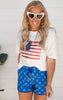 white sequin flag top 