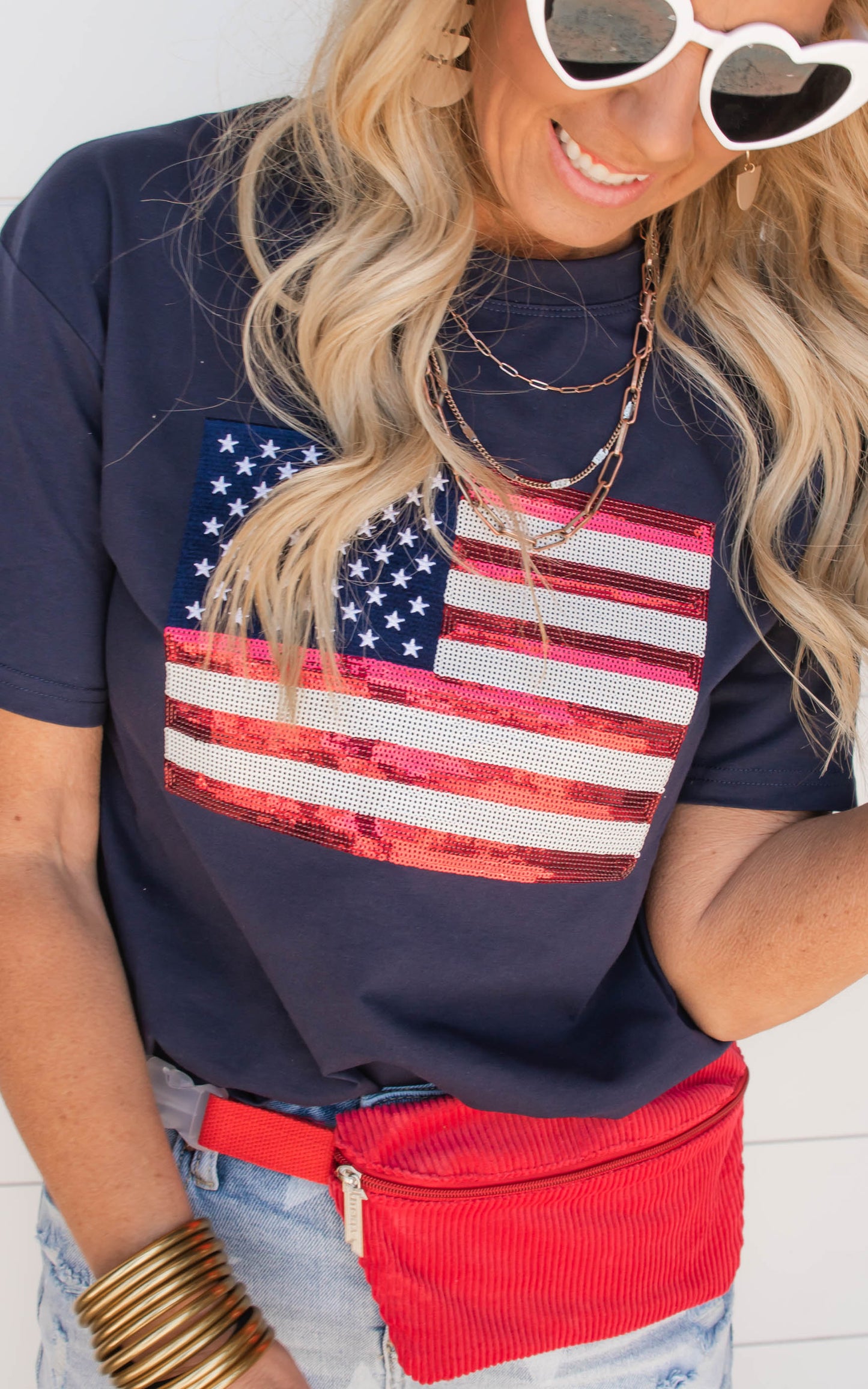 americana sequin top