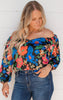 floral off the shoulder top 