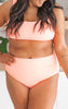 Barefoot Midi Ruched Swim Bottoms | Sherbert Splash