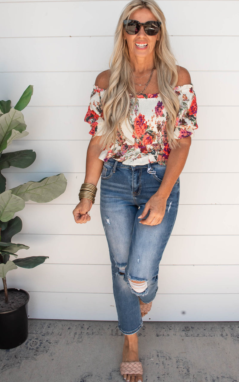 Smocked Floral Top | Andree by Unit