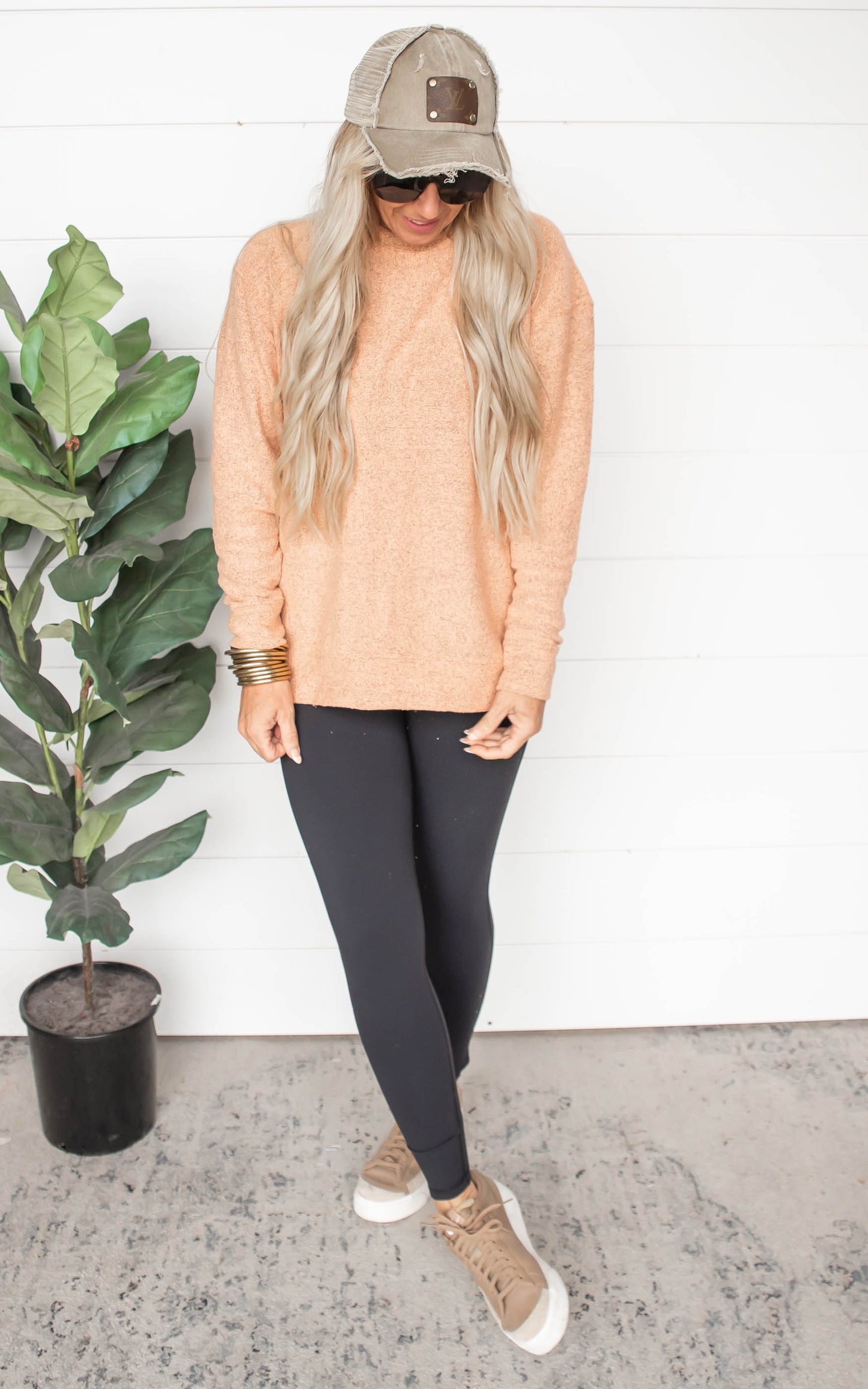 APRICOT Nantucket Long Sleeve Crewneck Pullover