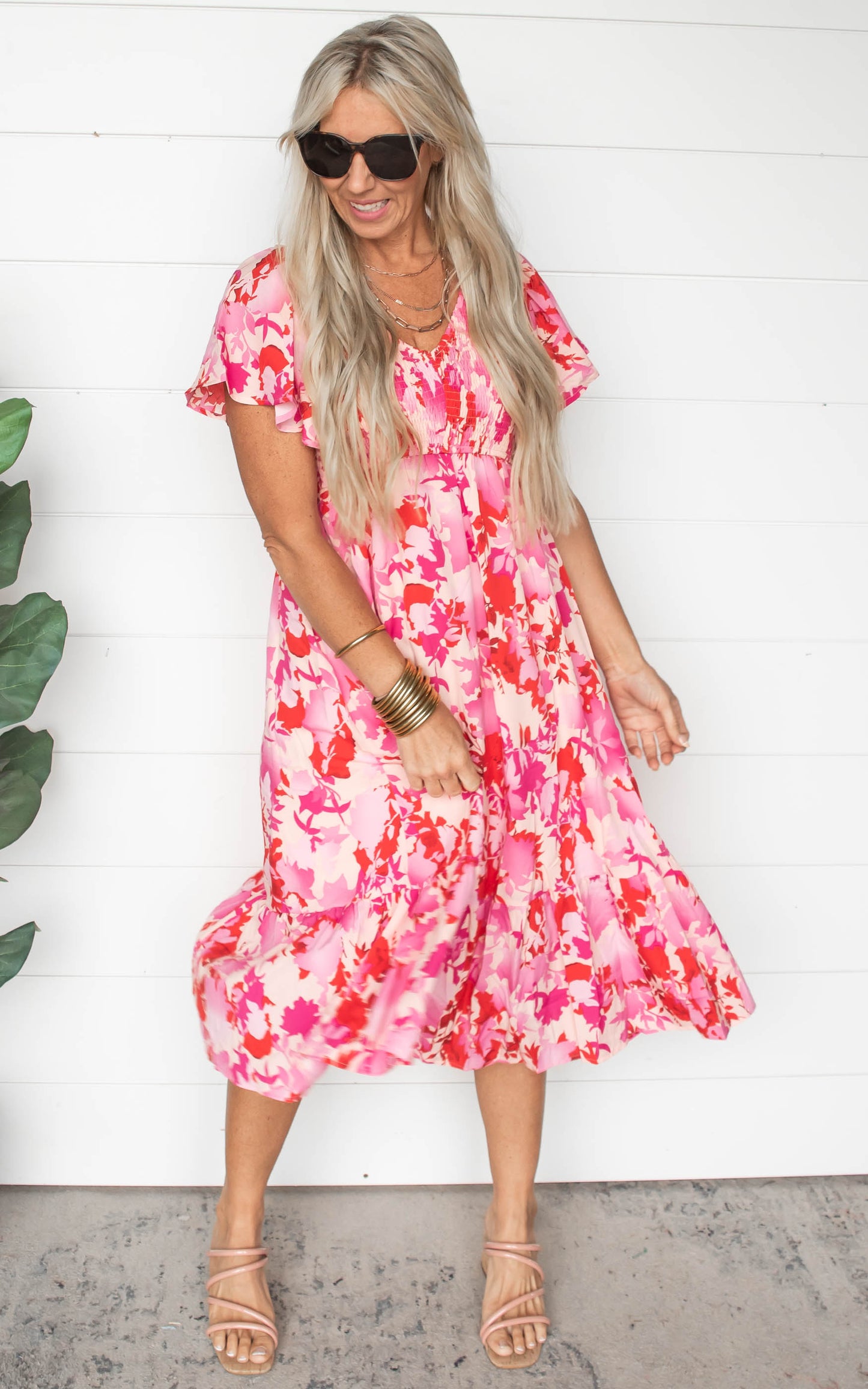 Sweet as Pie Printed Midi Dress