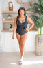 Palm Beach Black Wrap Front One Piece Swimsuit