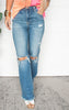 HIGH RISE STRAIGHT JEANS