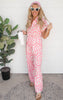 geometric jumpsuit pink