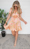 Happy Blooms Abstract Mini Dress