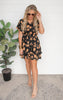 Pretty Stems Floral Tie Front Mini Dress