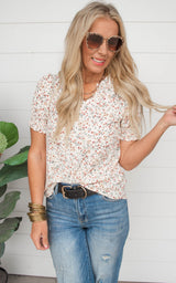 Confidently Cute Floral Blouse | FINAL SALE