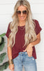 Perfect for Today Scoop-Neck Burgundy Top