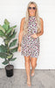 Get Wild Leopard Halter Neck Dress