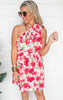 Red Floral One Shoulder Dress | Andree By Unit - Final Sale