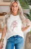 Lightning Bolt Cheer Mom Graphic T-shirt