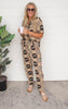 Satin Leopard Pajama Set