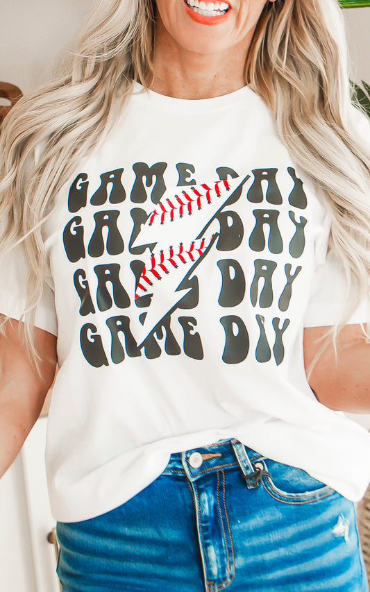 Game Day Lightning Graphic T-shirt*