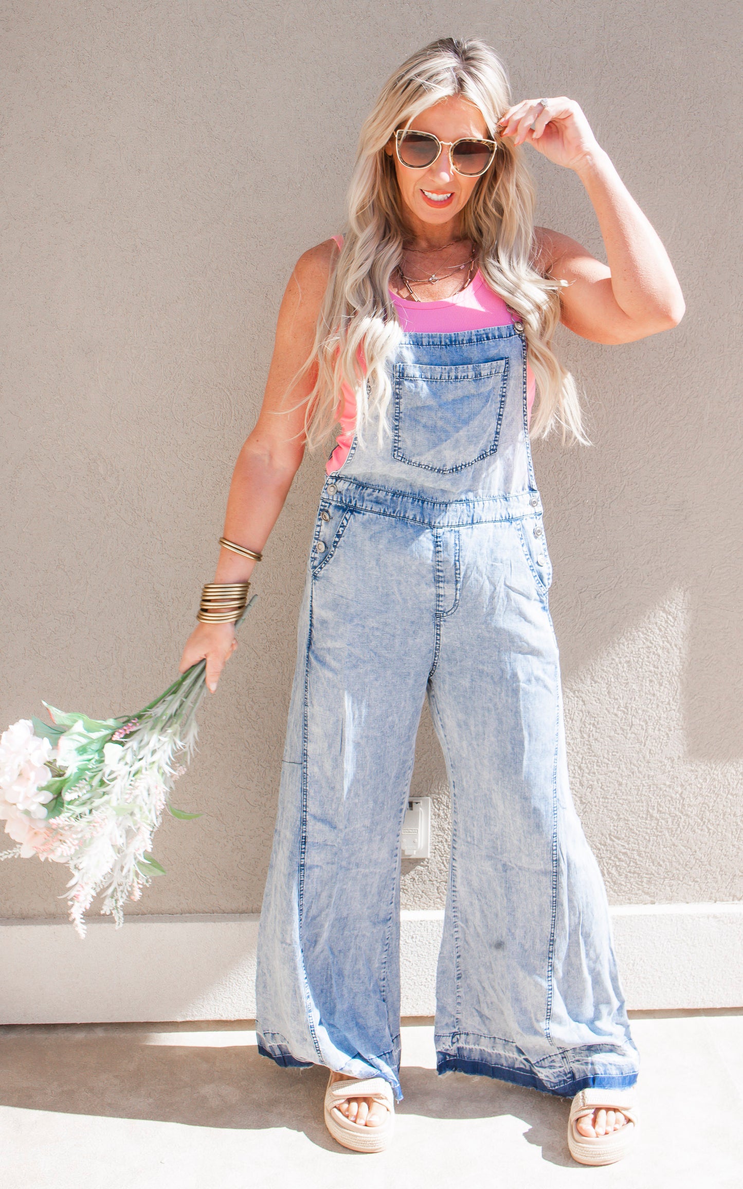 Denim Mineral Washed Jumpsuit