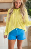 Lace Open Up Crochet Chenille Sweater Hoodie - Final Sale