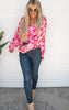 V Neckline Floral Blouse | Andree By Unit - Final Sale