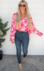 V Neckline Floral Blouse | Andree By Unit - Final Sale