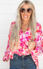 V Neckline Floral Blouse | Andree By Unit - Final Sale