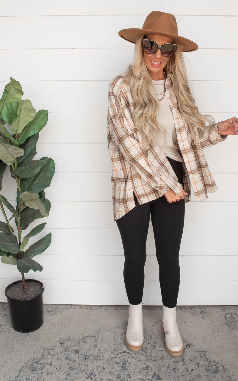 Falling for Plaid Hi Low Shacket