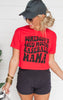 Somebody's Loud Mouth Baseball Mama Cropped Tee