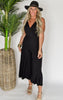 The Wendy Surplice Neckline Sleeveless Jumpsuit - Final Sale