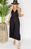 The Wendy Surplice Neckline Sleeveless Jumpsuit - Final Sale