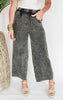 Washed Double Gauze Elastic Waist Pants