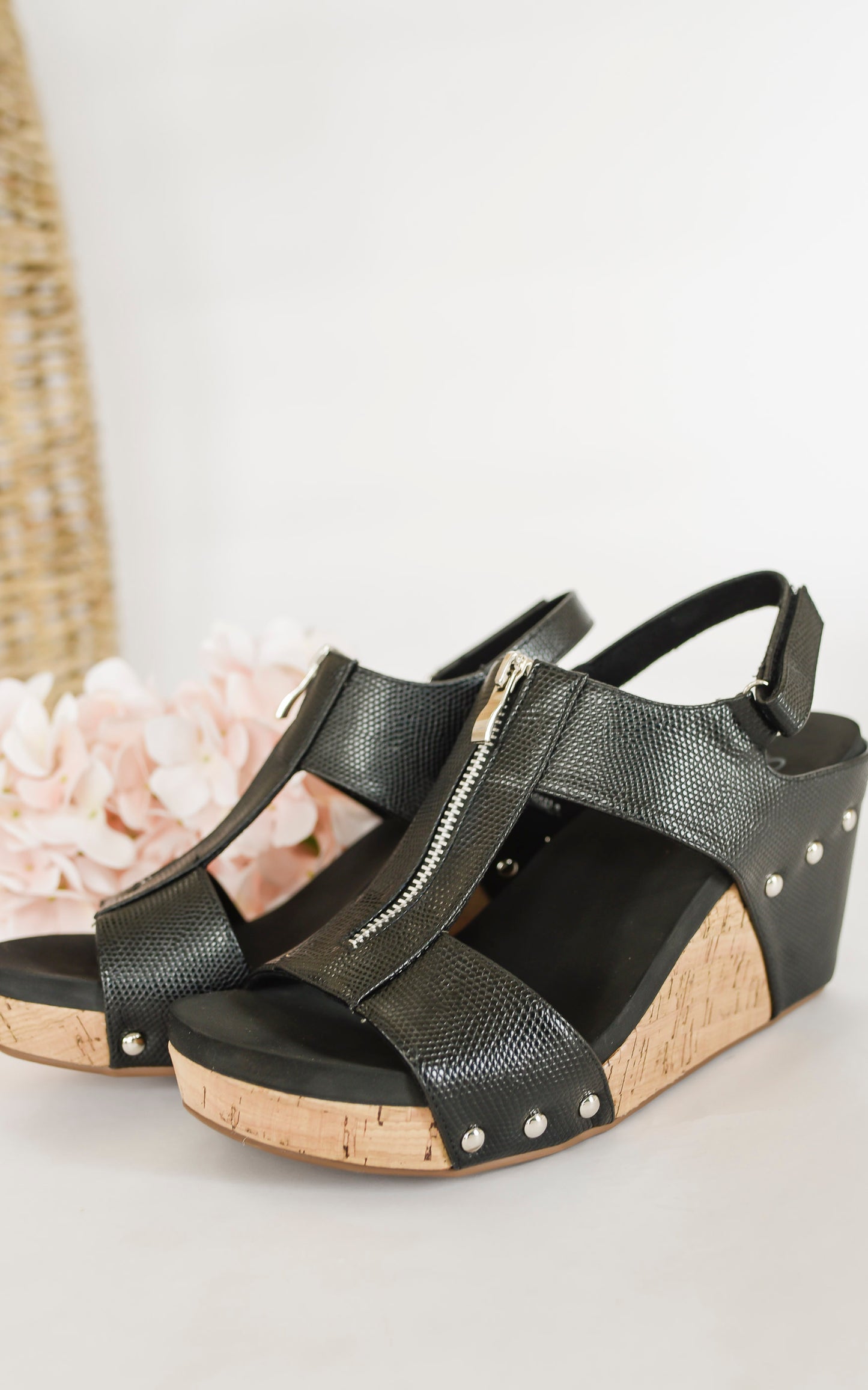 CORKYS Zip It Good Sandals - Black - Final Sale