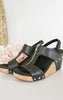 CORKYS Zip It Good Sandals - Black - Final Sale