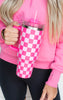 BHB Exclusive: 40 Oz Pink Checkered Tumbler