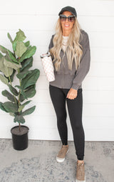 Fleece Hoodie Jacket | Mono B