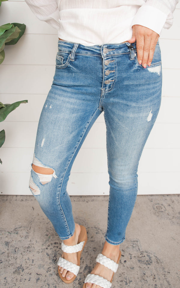 Mid-Rise Ankle Skinny Jean by Mica