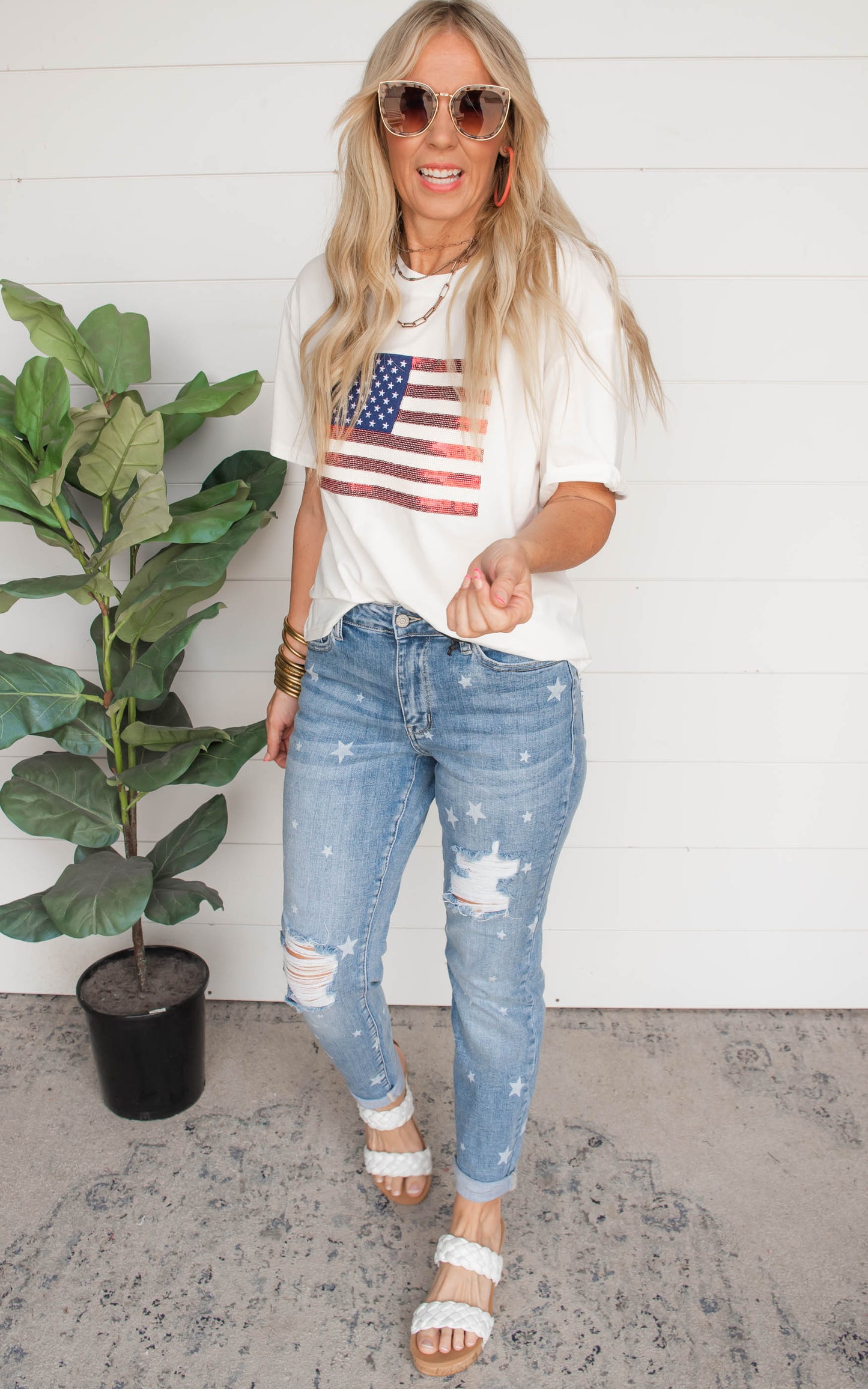 Star Crossed Destroy & Roll Cuff Boyfriend Denim Jeans