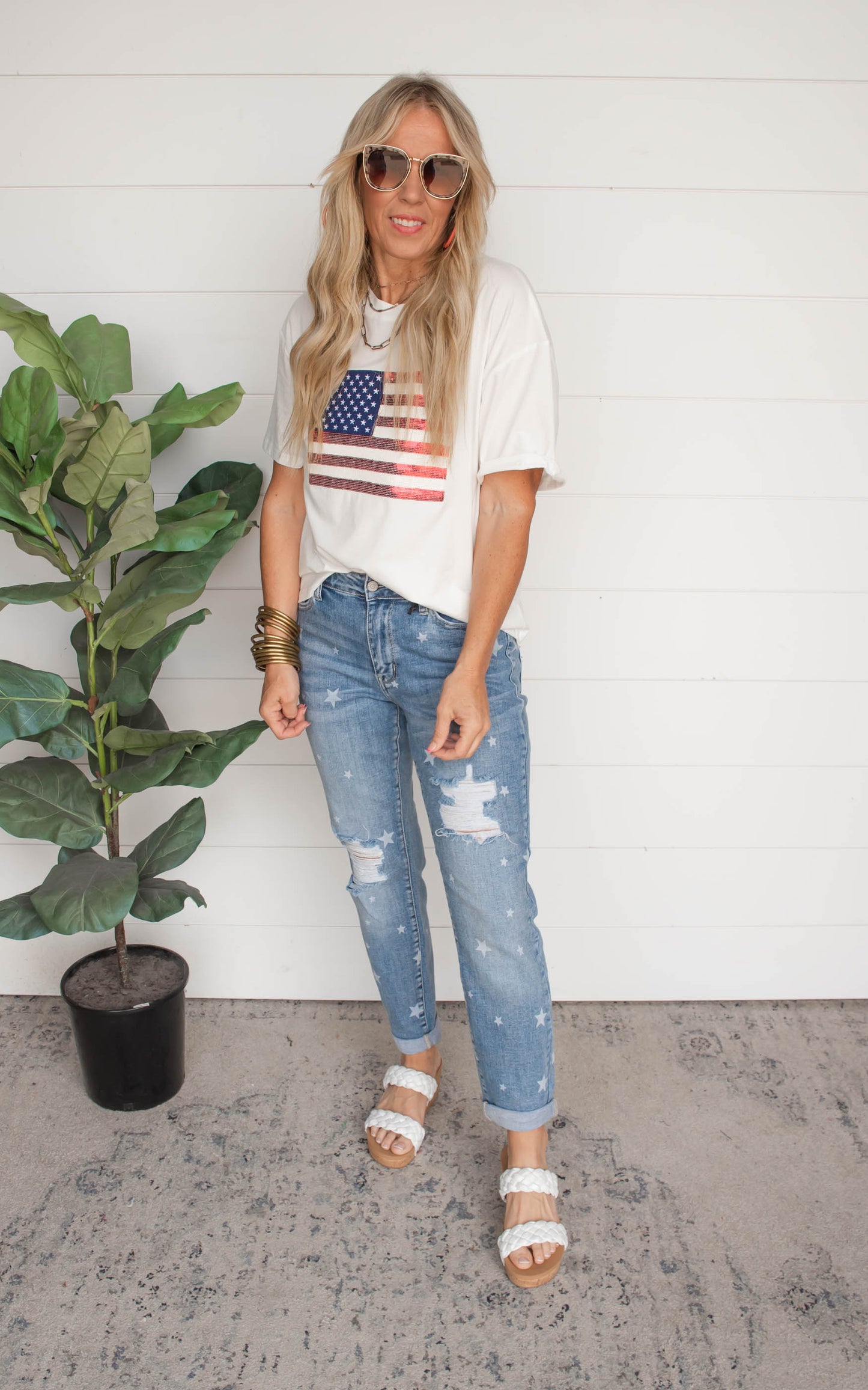 Star Crossed Destroy & Roll Cuff Boyfriend Denim Jeans