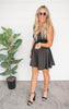 Own the Night Black Tank Mini Dress