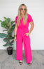 Love Yourself Fuchsia Jumpsuit | White Birch