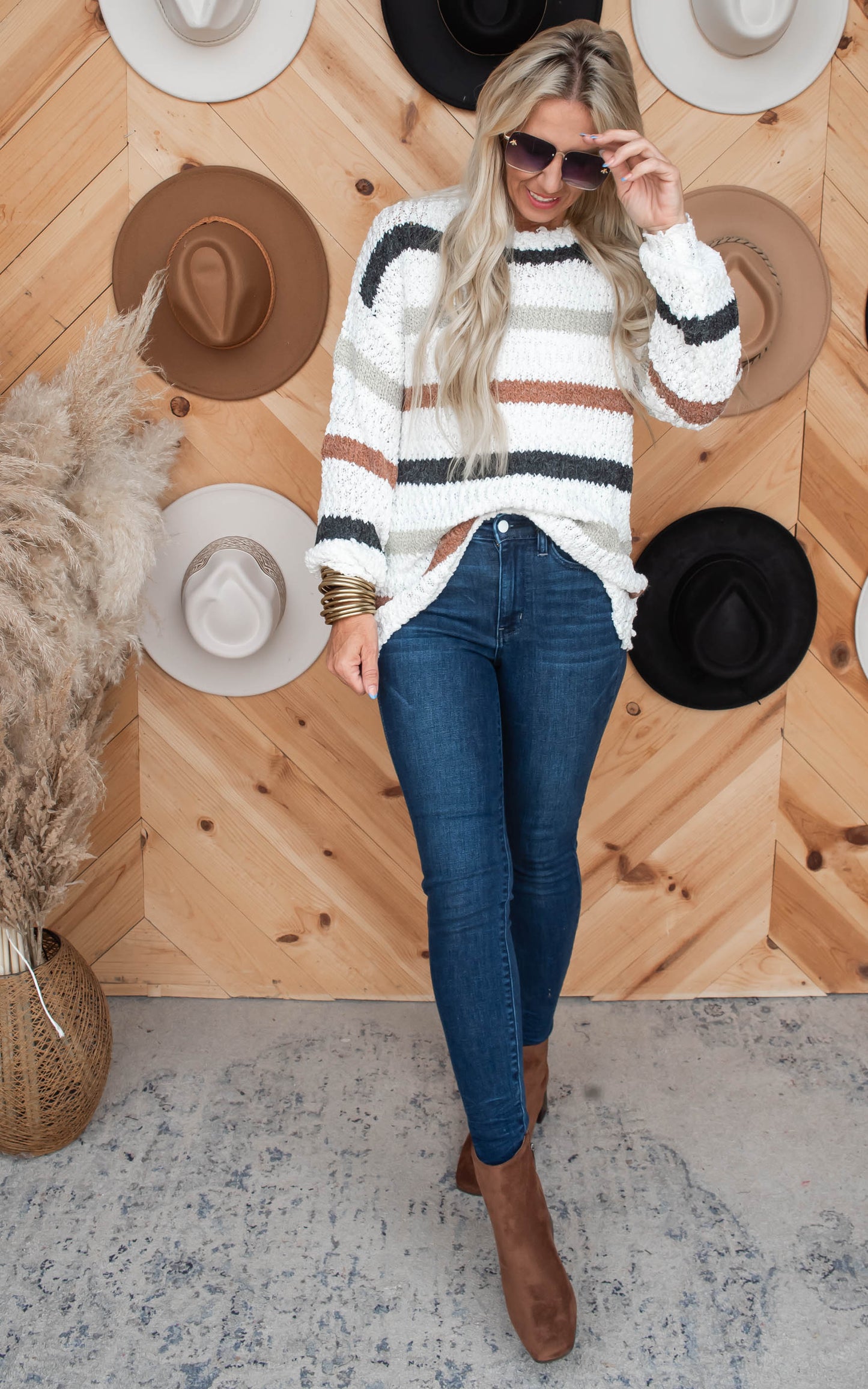 Falling for Stripes Sweater