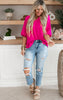 Spring Breeze Solid Pleated Blouse - Final Sale