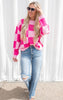 Pink Checkered Sweater