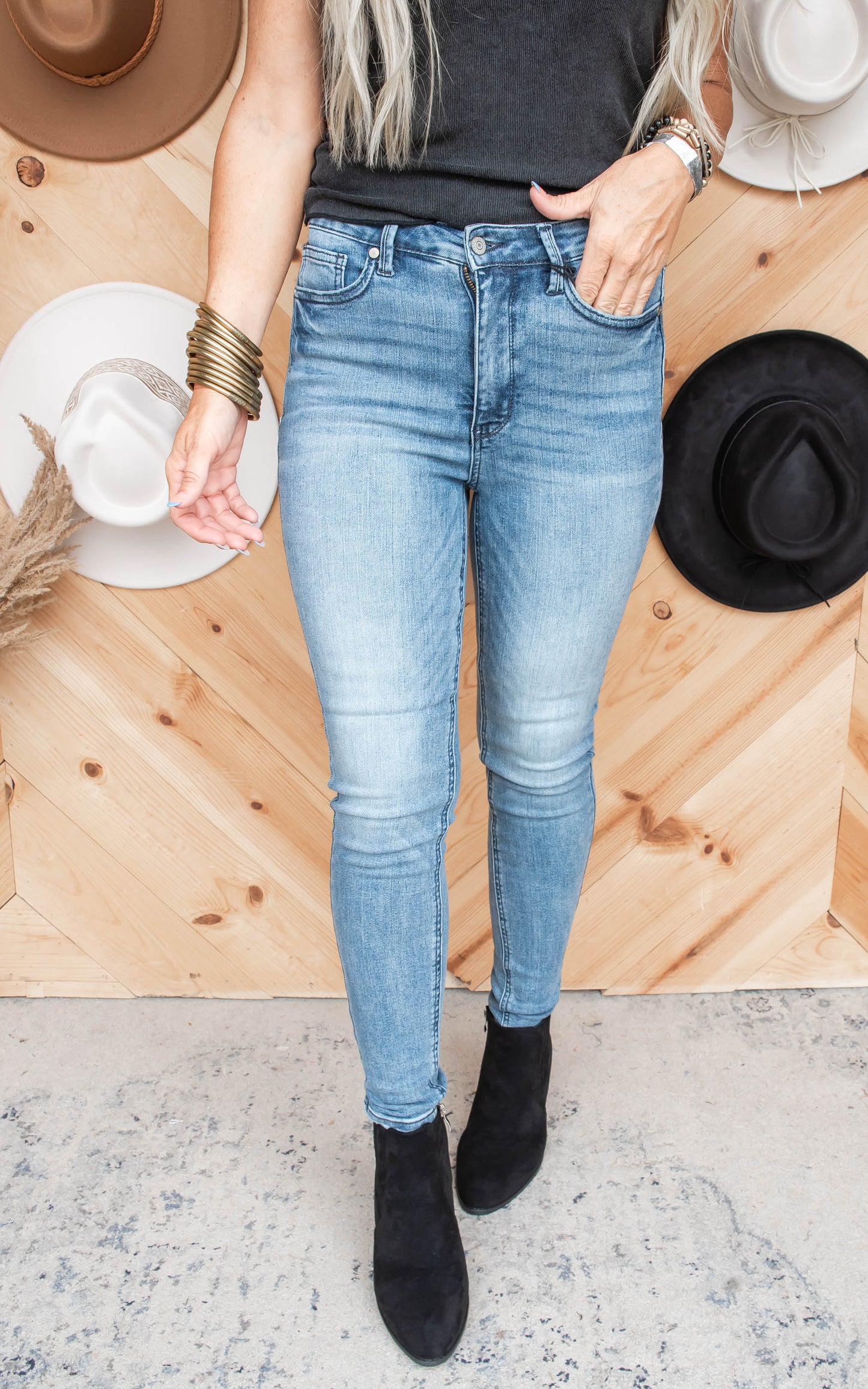 High Waisted Tummy Control Vintage Skinny Denim Jean | Judy Blue - Final Sale