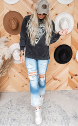 oversized bandtee sweatshirt 